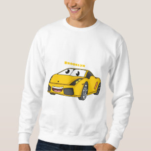 Sudadera Personalizado de coche deportivo amarillo alegre