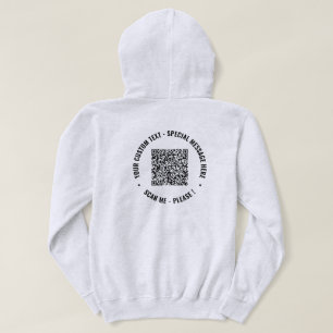 Sudadera Personalizado de código QR y plantilla de host com