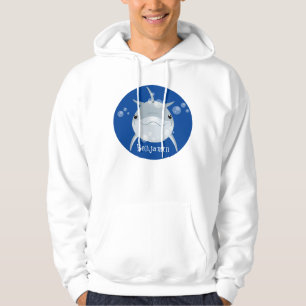 Sudadera Personalizado de delfín kawaii feliz