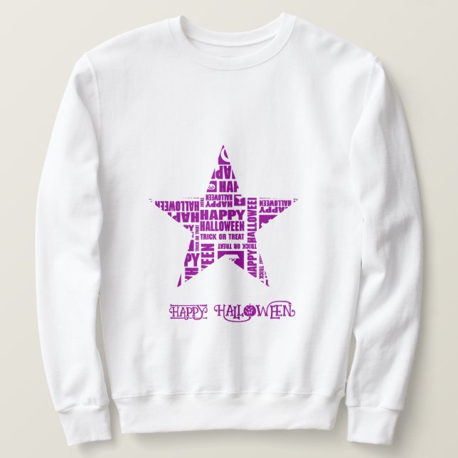 Sudadera Personalizado de Halloween Guay Whimsical Typograp (Anverso del diseño)