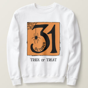Sudadera Personalizado de Halloween Naranja divertido