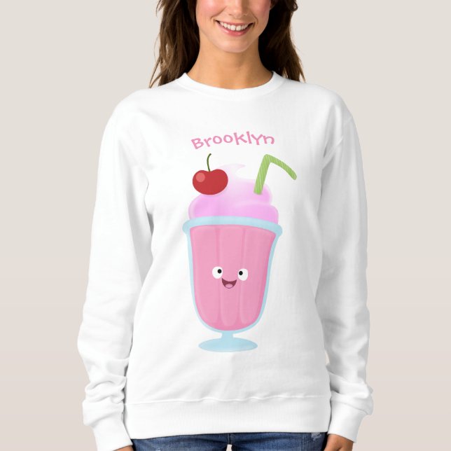 Sudadera Personalizado de helados de fresa de fresa (Anverso)