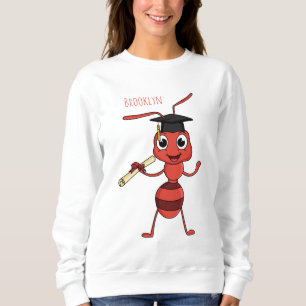 Sudadera Personalizado de hormiga roja feliz