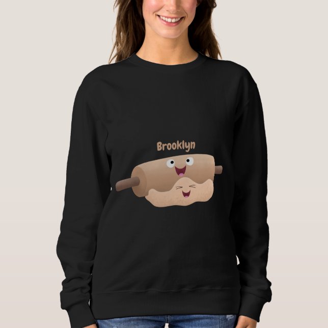Sudadera Personalizado de horneado de rodillos y pasta de m (Anverso)
