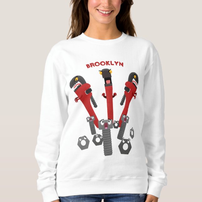 Sudadera Personalizado de humor de herramientas monstruosas (Anverso)