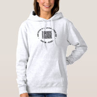 Personalizado de información de código QR Hoodie d