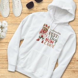 Sudadera Personalizado de invierno Best Dog Mom Ever Waterc