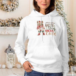 Sudadera Personalizado de invierno Best Dog Mom Ever Waterc