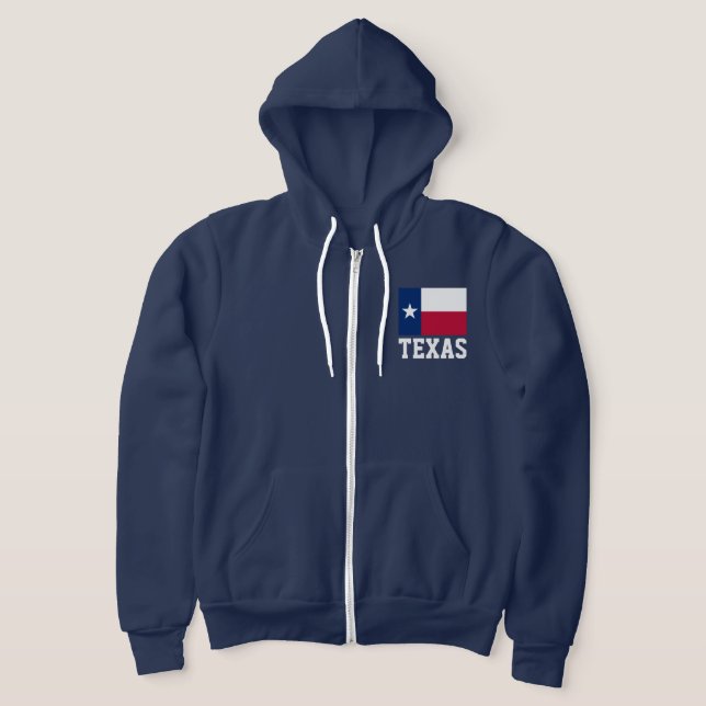 Sudadera Personalizado de la bandera del estado de Texas zi (Distribución)