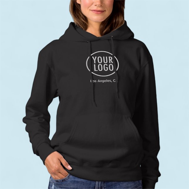 Sudadera Personalizado de la Hoodie de la Pulpa Negra Logot (MISOOK Black Hoodie with Logo)