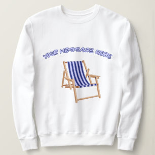 Sudadera Personalizado de la silla de jardín vintage Mensaj