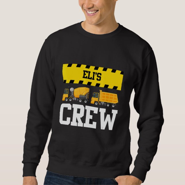 Sudadera Personalizado de la tripulación de construcción El (Anverso)