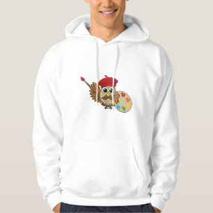 Sudadera Personalizado de Lechuza Cute Painter