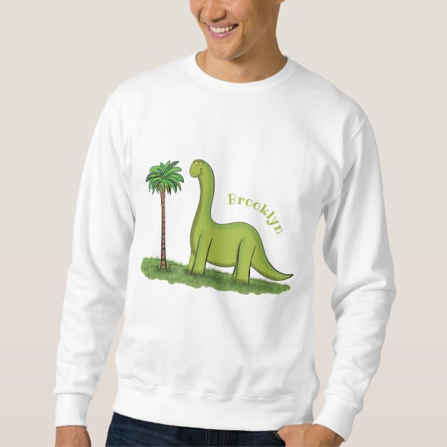 Sudadera Personalizado de los dinosaurios de brontosauro ve (Anverso)