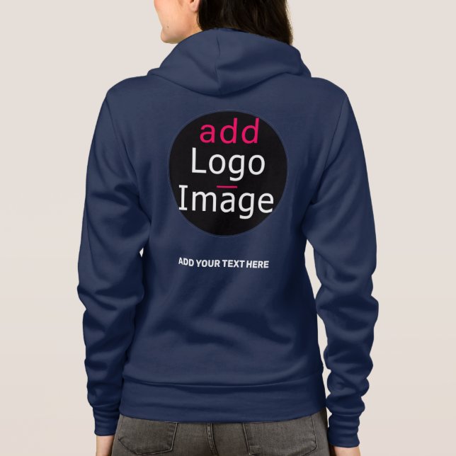 Sudadera Personalizado de Moda profesional moderno Branding (Reverso)