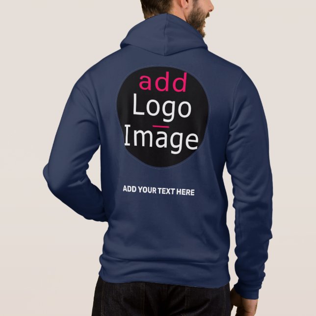Sudadera Personalizado de Moda profesional moderno Branding (Reverso)