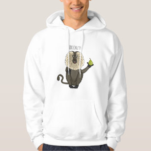 Sudadera Personalizado de mono de burro con cola de león di