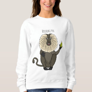 Sudadera Personalizado de mono de burro con cola de león di