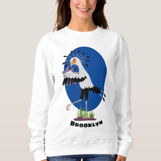 Sudadera Personalizado de notas de escritura de pájaros de  (Anverso)