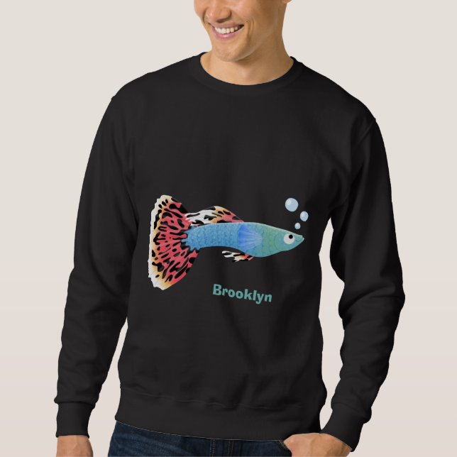 Sudadera Personalizado de peces tropicales adormilados (Anverso)