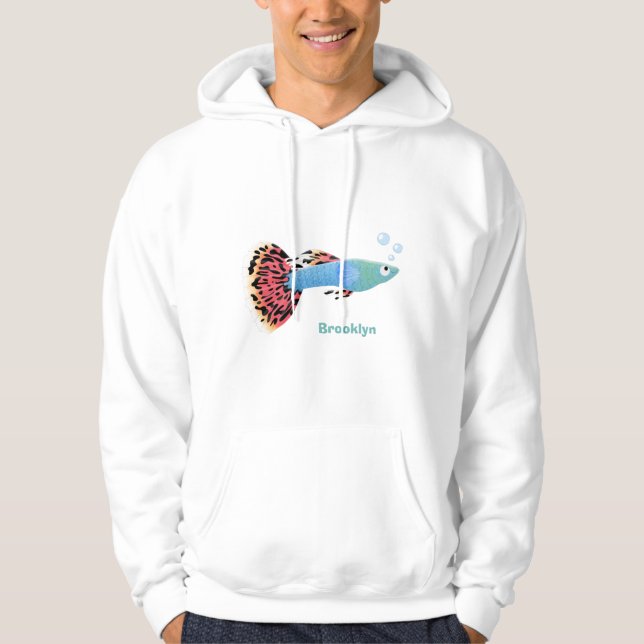 Sudadera Personalizado de peces tropicales adormilados (Anverso)