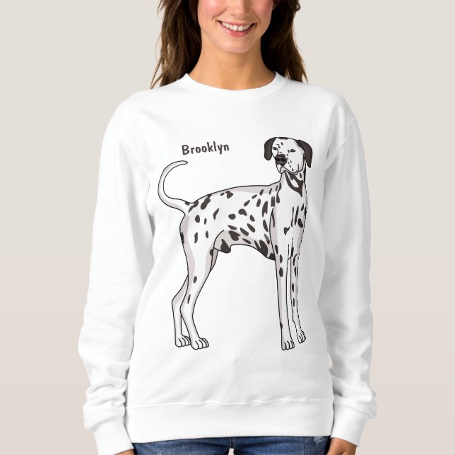 Sudadera Personalizado de perro dalmatiano (Anverso)