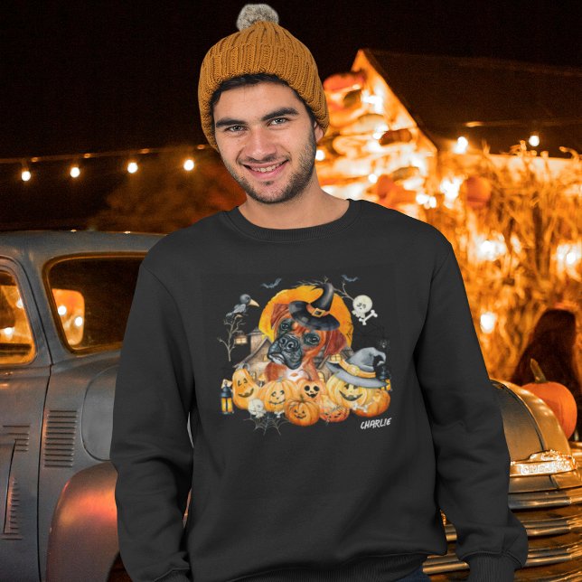 Sudadera Personalizado de perro de Halloween (Front)