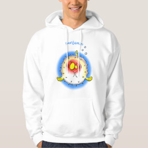 Sudadera Personalizado de pescado porcupy de marisco de pur