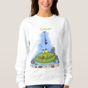 Sudadera Personalizado de pescadores de peces gordos y hamb