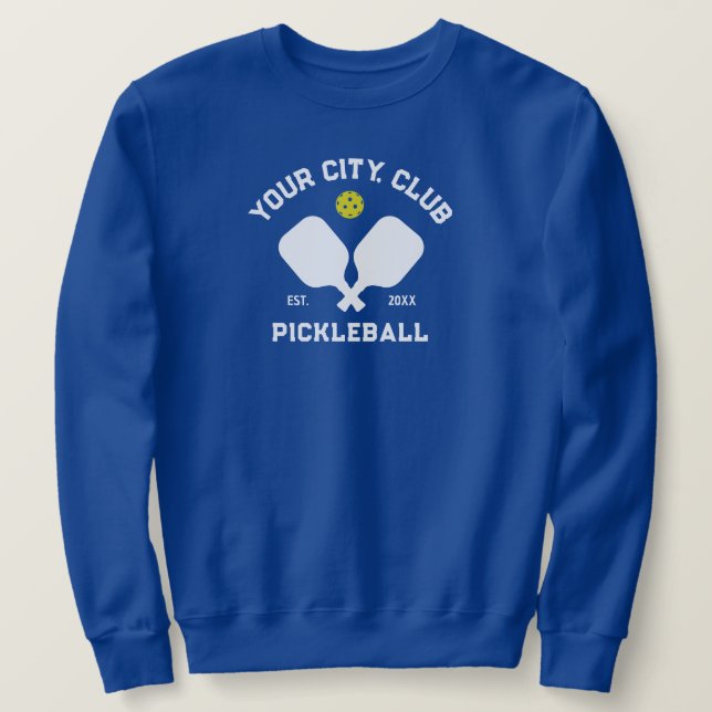 Sudadera Personalizado de Pickleball Club Team Player (Anverso del diseño)