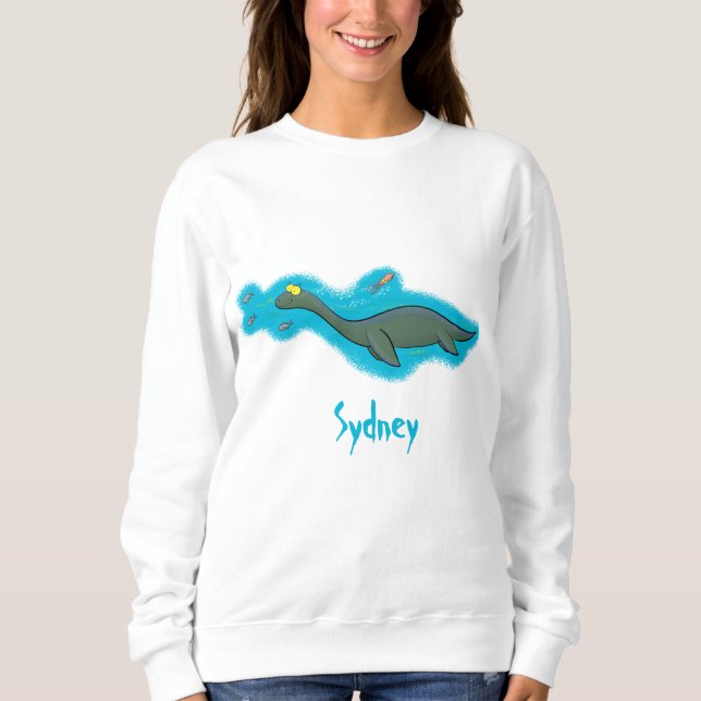 Sudadera Personalizado de plesiosaurios monstruo del mar (Anverso)