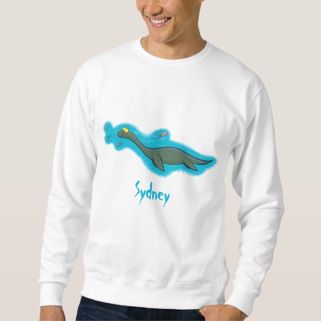 Sudadera Personalizado de plesiosaurios monstruo del mar (Anverso)
