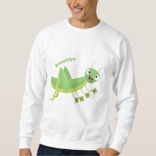 Sudadera Personalizado de saltamontes alegre verde