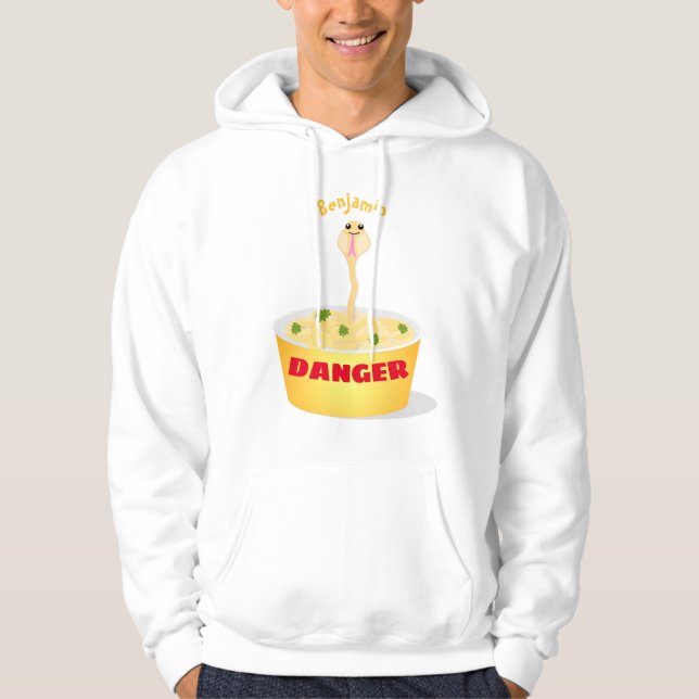 Sudadera Personalizado de serpientes de fideos de pelo hues (Anverso)