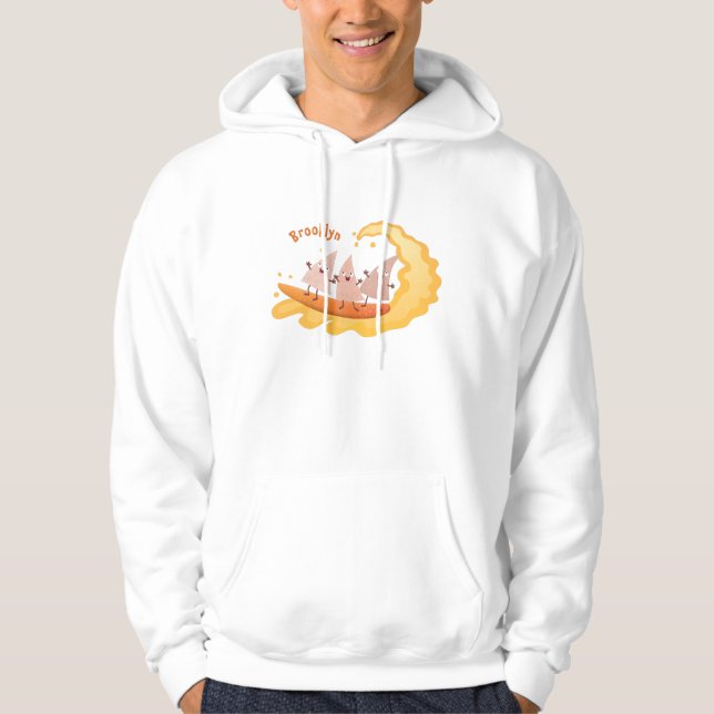 Sudadera Personalizado de surf con chips de maíz de nachos (Anverso)