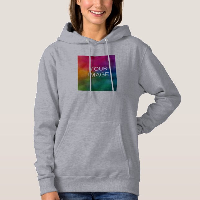 Sudadera Personalizado de texto de impresión frontal Cargar (Anverso)