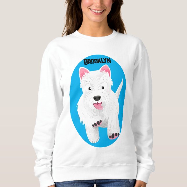 Sudadera Personalizado de tierra de montaña blanca y blanca (Anverso)