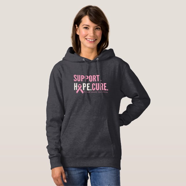 Sudadera personalizado del cáncer de mama Mujeres Pullover  (Anverso completo)