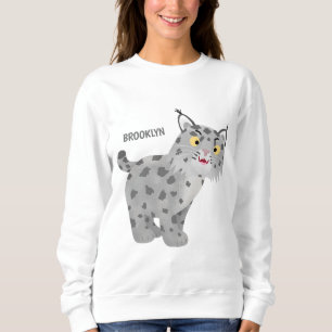 Sudadera Personalizado del lince del bobcat medio