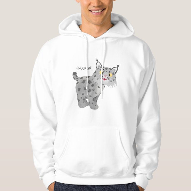 Sudadera Personalizado del lince del bobcat medio (Anverso)