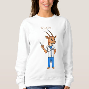 Sudadera Personalizado del médica del antílope de Gemsbok