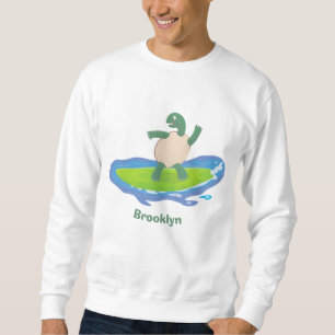 Sudadera Personalizado divertida de la ola de tortugas