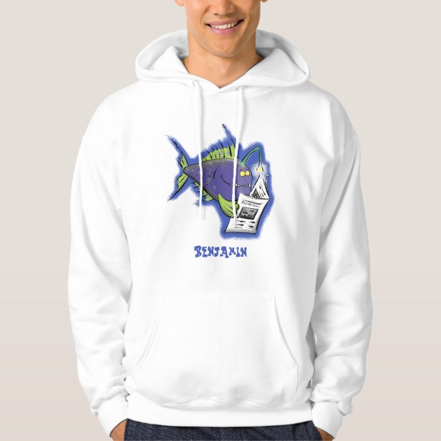Sudadera Personalizado divertida de pescados y mariscos (Anverso)