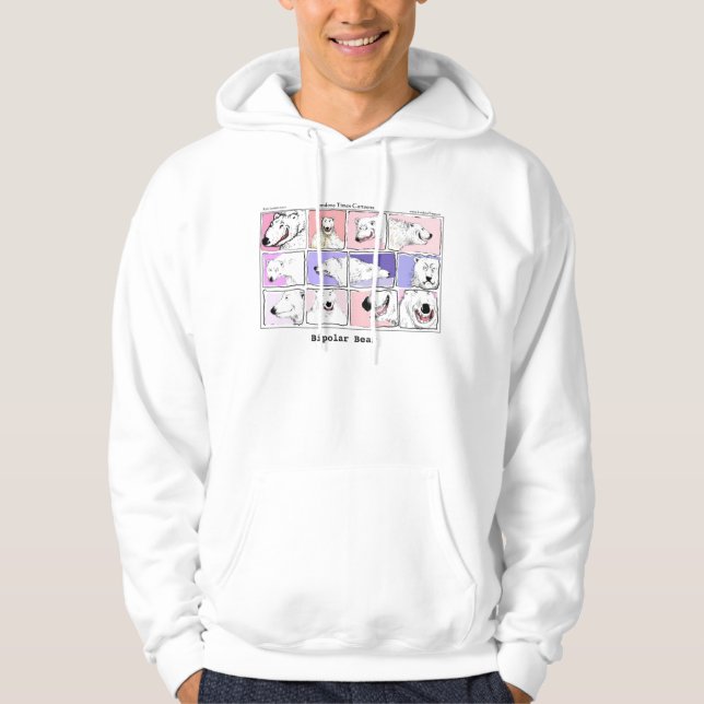 Sudadera Personalizado divertida del oso bipolar Hoodie de  (Anverso)