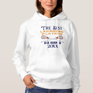 Sudadera Personalizado divertida Lacrosse Año de nacimiento