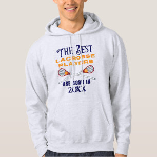 Sudadera Personalizado divertida Lacrosse Año de nacimiento