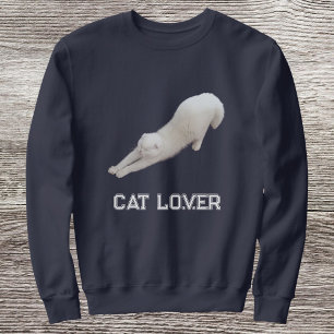 Sudadera Personalizado Elegante Gato Divertido Lindo Amante