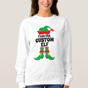 Sudadera Personalizado Elf Yo soy el elfo personalizado