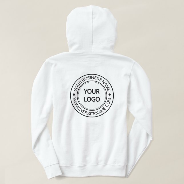 Sudadera Personalizado Empleado con logotipo empresarial |  (Reverso del diseño)