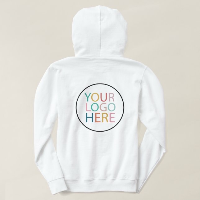 Sudadera Personalizado Empleado con logotipo empresarial |  (Reverso del diseño)